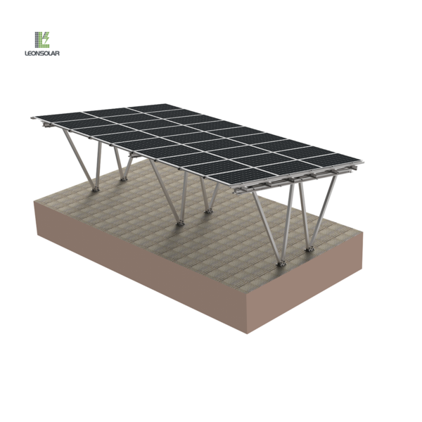 Kohlenstoffstahl 4-Säulen Raum Struktur Diagramm von Carport
