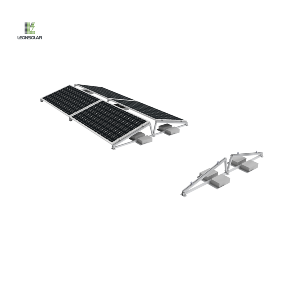 Roof ballast system installation renderings, installation and removal are very simple