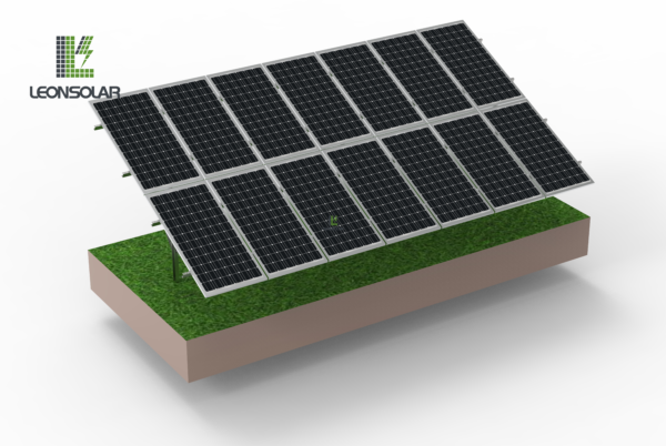 Single-column carbon steel ground pv system - 画像 (2)