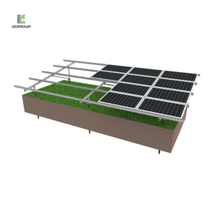 Simulation of the effect of Type-IV Solar Module Mounting System