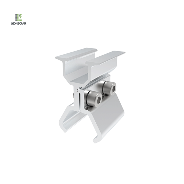 Rail-less clamps made of aluminum alloy for installing solar panels on metal roofs