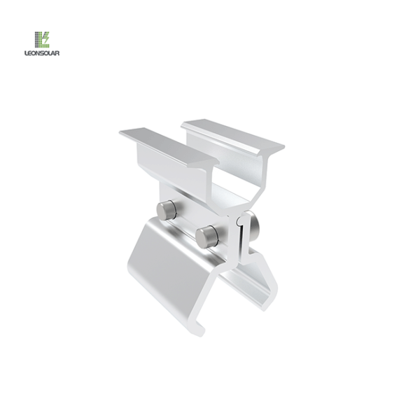 Rail-less clamps made of aluminum alloy for installing solar panels on metal roofs