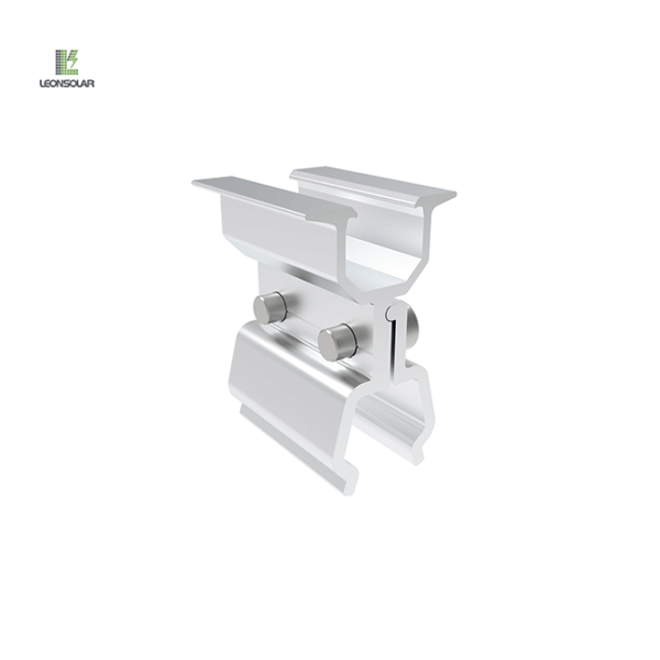 Rail-less clamps made of aluminum alloy for installing solar panels on metal roofs