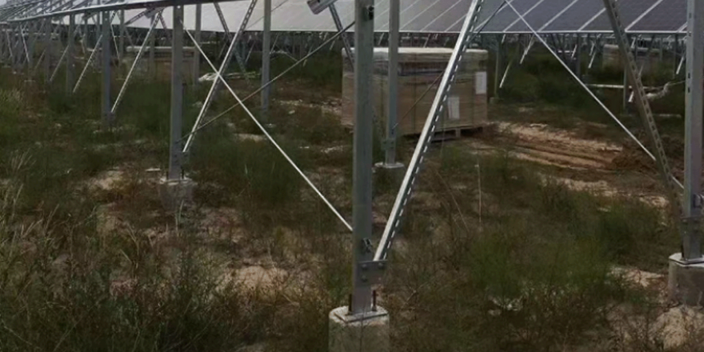 Cement pier foundation for photovoltaic installation system