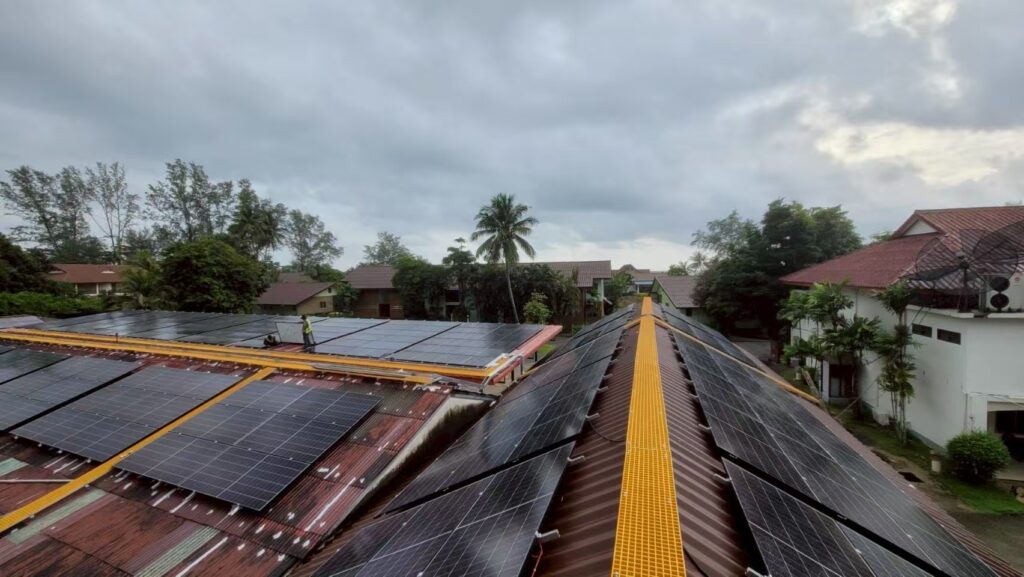aluminum alloy rooftop solar mounting structure in Thailand