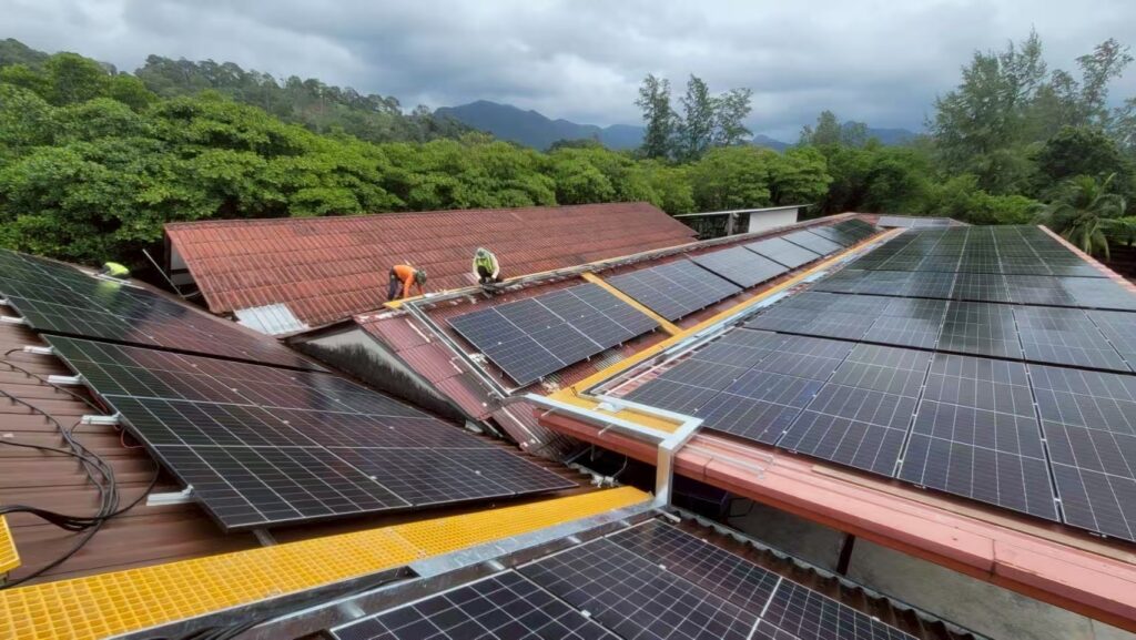 aluminum alloy rooftop solar mounting structure in Thailand