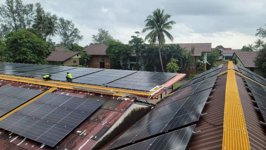 aluminum alloy rooftop solar mounting structure in Thailand