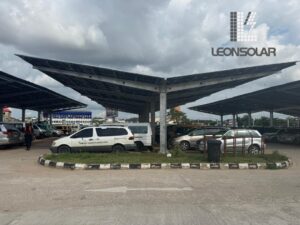 Solar carport project is completed success in negeria recently.